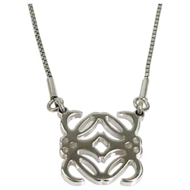 Collana Loewe Anagram Metal Silver da donna