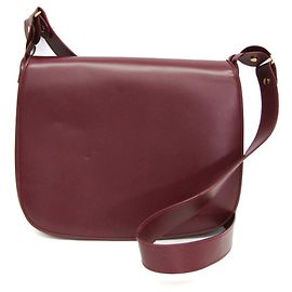 Borsa a tracolla Cartier Must in pelle e scamosciato Bordeaux