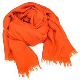 Hermes Stola aus Kaschmir und Wolle in Orange - Hermès