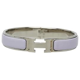 Hermes Clic Charm Bracelet in Purple and Silver - Hermès