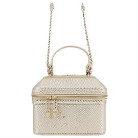 Bulgari Beauty case Serpenti Forever in pelle con rilievo dorato Bvlgari