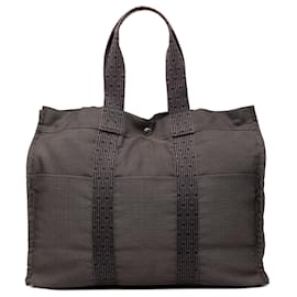 Hermès Brown Canvas Herline GM