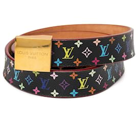 Louis Vuitton Gürtel Black Monogram Multicolore