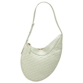 Bottega Veneta Borsa Hobo Drop in nappa Intrecciato verde, piccola