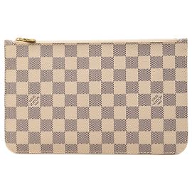 Pochette Louis Vuitton White Damier Azur Neverfull MM