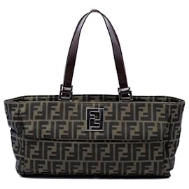 Fendi Tote aus braunem Zucca-Canvas