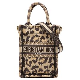 Borsa mini Christian Dior Leopard Book Tote