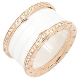 Bulgari Bvlgari B-zero1 4-Band Keramik Diamantring