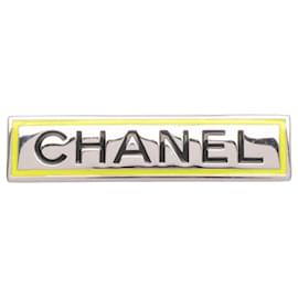 Spilla Chanel Argento e Giallo