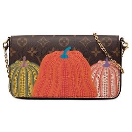 Louis Vuitton x Yayoi Kusama Monogram Pochette Felicie Chain Shoulder Bag
