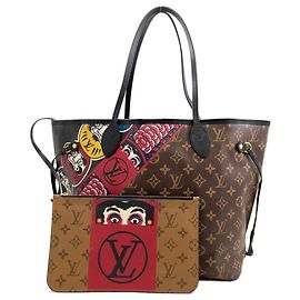 Borsa Tote Louis Vuitton Neverfull MM Collaborazione Kansai Yamamoto