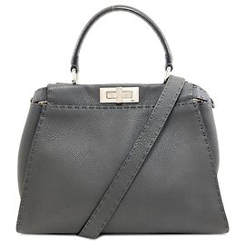 Borsa a 2 vie Fendi Peekaboo Medium Selleria