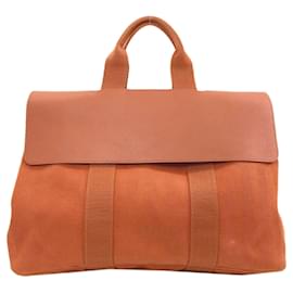 Bolsa Hermes Valparaiso MM em Orange Toile Chevron - Hermès