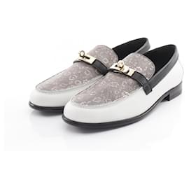 Mocassini Destin in pelle di lucertola naturale Hermes - Hermès