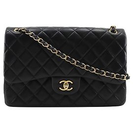 Borsa Chanel Classic Double Flap in agnello 2way Shoulder Bag