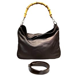 Borsa Gucci Bamboo - Pelle marrone