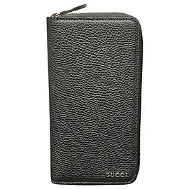 Cartera larga Gucci en piel negra