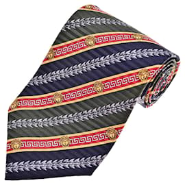 Versace Cravatta in seta Medusa e Greca