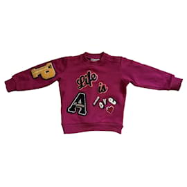 Dolce & Gabbana Kids Sudadera bordada 'Life is Amore'