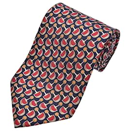 Gucci Cravatta in seta stampa Horsebit