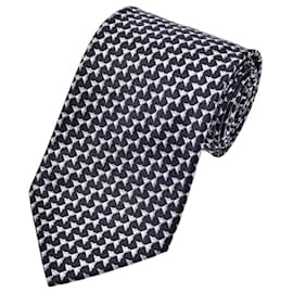 Cravatta in seta Brioni a motivo geometrico