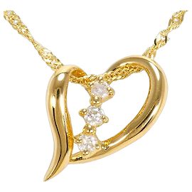 Autre Marque Collana in oro giallo 18K con diamante