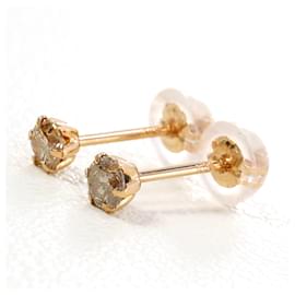 Autre Marque Orecchini a lobo in oro rosa 18K e diamanti