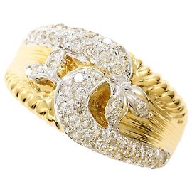 Autre Marque 18K Goldring mit Diamant