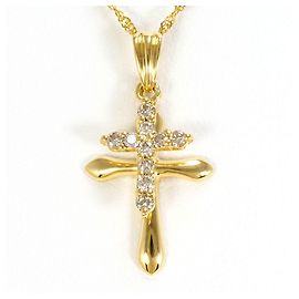 Autre Marque Collana in oro giallo 18K con diamante