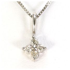 Autre Marque Elegante collana in oro bianco e diamanti