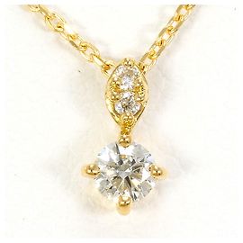 Autre Marque Collana in oro giallo 18K con diamante