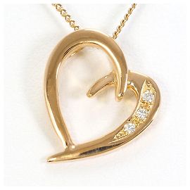 Autre Marque Collana in oro rosa 18K con diamante