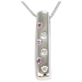 Autre Marque 18K White Gold Necklace with Diamond