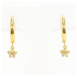 Autre Marque Orecchini a clip in oro giallo 18K con diamanti