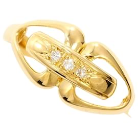 18K Gelbgold-Ring mit Diamant - Autre Marque