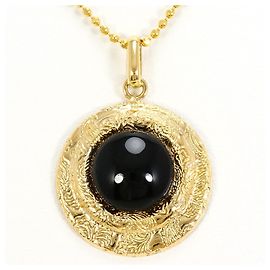 Autre Marque Collar de oro amarillo de 18K con ónix