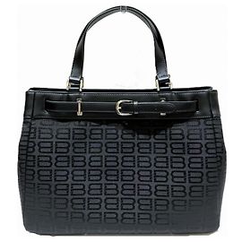 Borsa Tote Balenciaga in tela nera e pelle