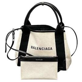 Borsa Balenciaga Navy Cabas XS