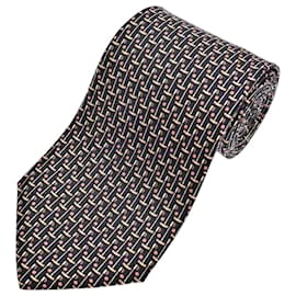 Cravatta in seta Salvatore Ferragamo motivo golf