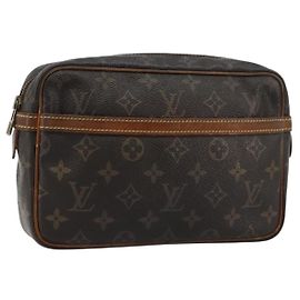 LOUIS VUITTON Bolso de mano Monogram Compiegne 23 M51847 Auténtico LV 180323