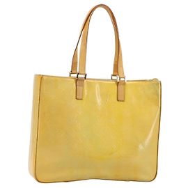 LOUIS VUITTON Borsa Tote Monogram Vernis Columbus Gris M91028 LV Auth BA12704