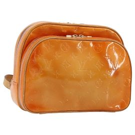 LOUIS VUITTON Zaino Vernis Marley Marshmallow Pink M91039 LV Auth BA12738