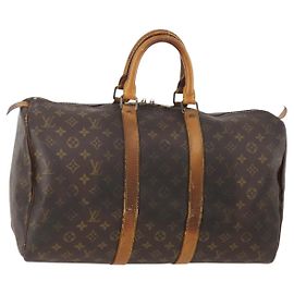 LOUIS VUITTON Borsa Boston Monogram Keepall 45 M41428 LV Auth 179405