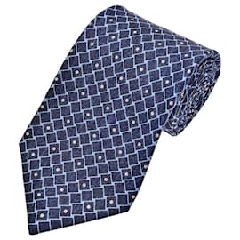 Cravatta in seta Bulgari blu