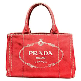 Borsa Tote Prada Canapa rossa