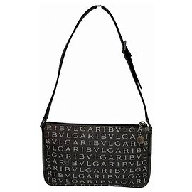 Bulgari Mini sac à main en toile avec logo BVLGARI BVLGARI