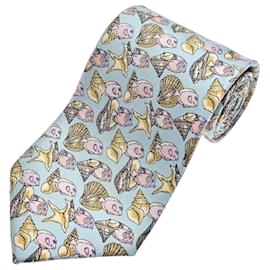 Gucci Cravatta in seta motivo conchiglie