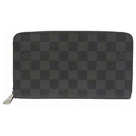 Louis Vuitton Damier Graphite Zippy Organizer NM N60111 Long Wallet