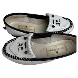 Mocassini lisci vintage Courreges Bianco EU5