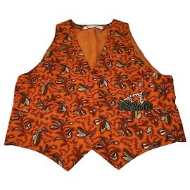 Gilet in seta vintage Dior arancione